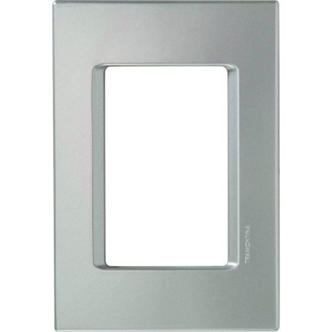 Placa 3 Postos 4x2 Tramontina Izyflat Prata Alumínio Tramontina