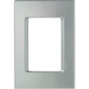 Ver imagem 1 de Placa 3 Postos 4x2 Tramontina Izyflat Prata Alumínio Tramontina