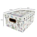 Ver imagem 3 de Caixa Organizadora Desmontável com Tampa 20,39L em Polipropileno Dello Doce Lar
