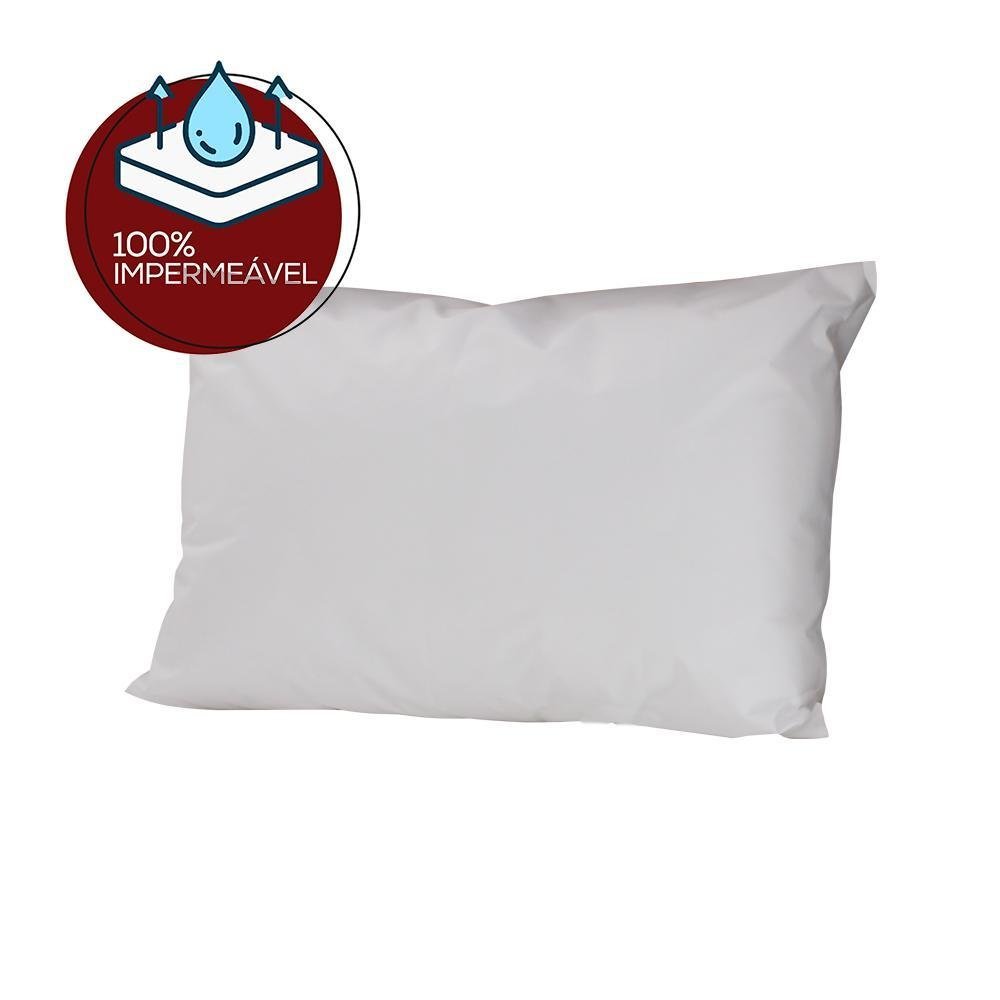 Capa Fronha Travesseiro Impermeável Protetora Branca 50x70 - 3
