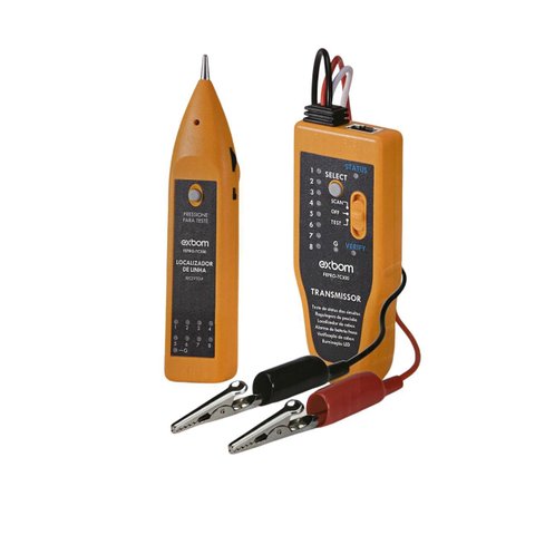 Kit Localizador Rastrador Detector Linha e Cabos Rj 11 Rj45