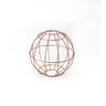 Globo de Ferro Rose Gold Peça Decorativa Estilo Moderno - 1