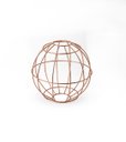 Ver imagem 1 de Globo de Ferro Rose Gold Peça Decorativa Estilo Moderno