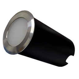 Embutido De Solo Inox Led - 1W 3000W Bivolt Frente - 1