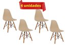 Ver imagem 3 de Kit 4 Cadeiras Eames Fendi com Pés de Madeira Decorativas Eiffel Charles AJL STORE kit Cadeira