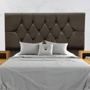 Ver imagem 4 de Cabeceira Estofada Cama Box Solteiro 90 Cm Suede Dubai Marrom