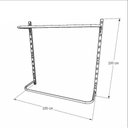 Ver imagem 3 de Arara de Roupas Closet Quarto com 4 Peças Cremalheira 100x100 Cm Cor Preto Modelo Clst1p16