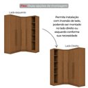 Ver imagem 3 de Guarda-Roupa de Canto Modulado MDF 321cm Safira 4 Portas 3 Gavetas Una Mobília