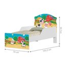 Ver imagem 3 de Cama Infantil Fazendinha Colorida com Colchão MDF Branco Cambel Móveis