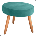 Ver imagem 5 de Conjunto Poltronas e Puff Anari Veludo Verde Menta