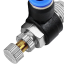 Ver imagem 3 de Conexão Rápida Pneumática Regulador de Fluxo 06 Mm X 1/4 Bsp