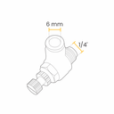 Ver imagem 4 de Conexão Rápida Pneumática Regulador de Fluxo 06 Mm X 1/4 Bsp