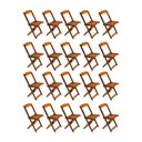 Ver imagem 1 de Kit 20 Cadeiras de Madeira Dobravel Mel