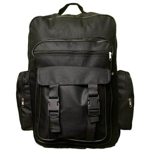 Mochila Motoqueiro Mala Extra Grande Camping Trilha Viagem Escola Village Continental Jumbo Preto