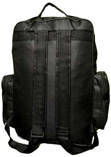 Mochila Motoqueiro Mala Extra Grande Camping Trilha Viagem Escola Village Continental Jumbo Preto - 4