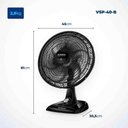Ver imagem 2 de Kit 2 Ventilador 40cm 6 Pas Turbo Mondial 3 Velocidades Vsp40 220v