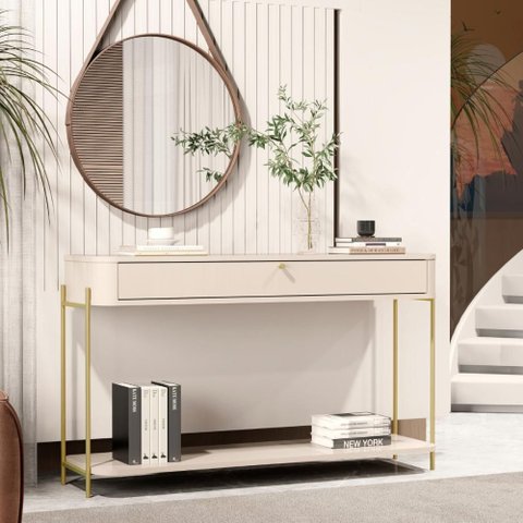 Aparador Nova Orleans Off White Dourado