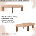 Ver imagem 4 de Mesa de Centro Chanfrada Pe Madeira Hanover 28017 Artesano Hanover