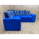 Ver imagem 2 de Sofá Canto Azul com Floral 210/32 Belo