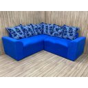 Ver imagem 4 de Sofá Canto Azul com Floral 210/32 Belo