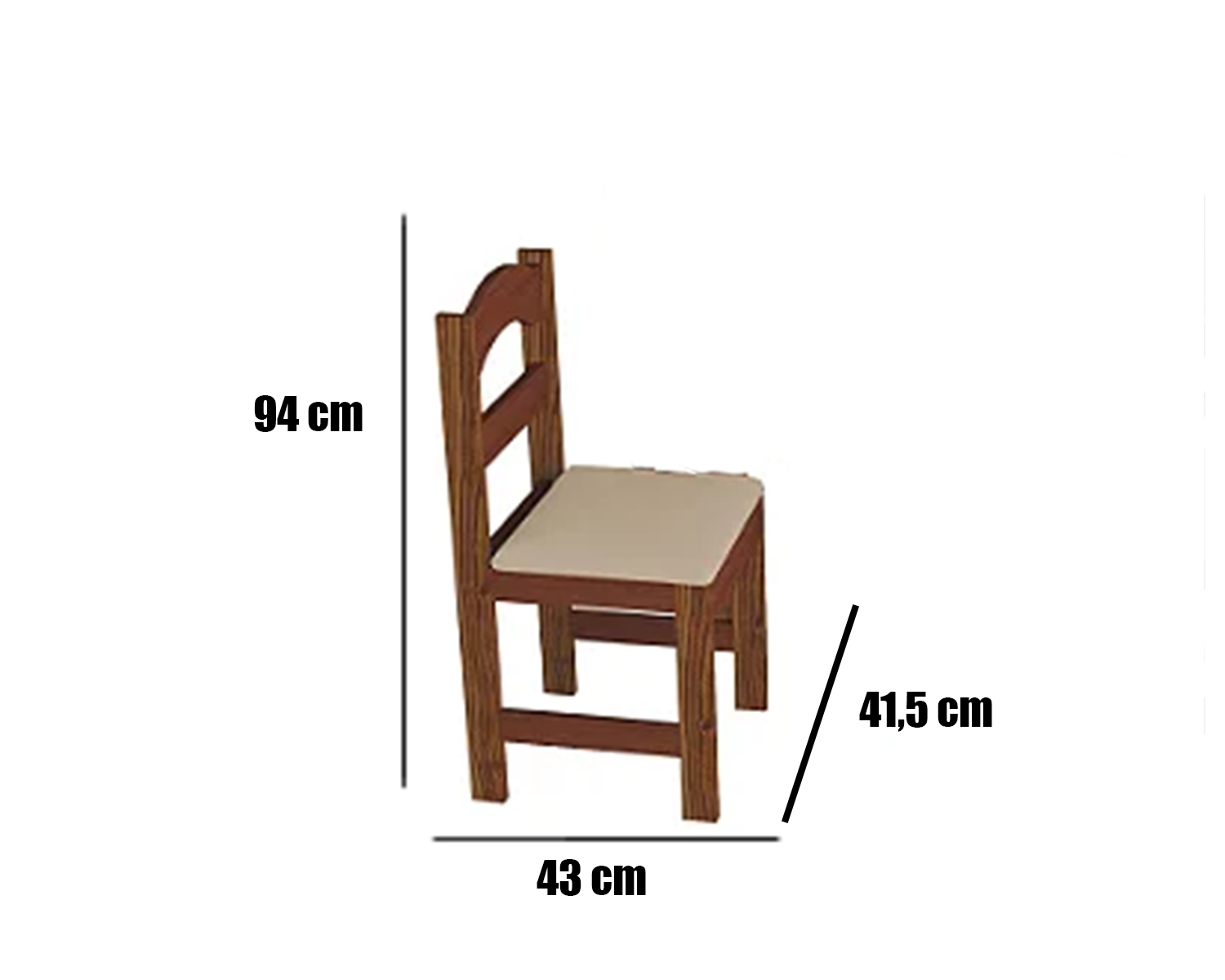 Mesa de Cozinha com 4 Cadeiras Digo.Casa Amêndoa - 4