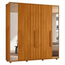 Ver imagem 1 de Guarda Roupa Casal Veronese Ripado 6 Portas Cinamomo com Espelho - Madetec