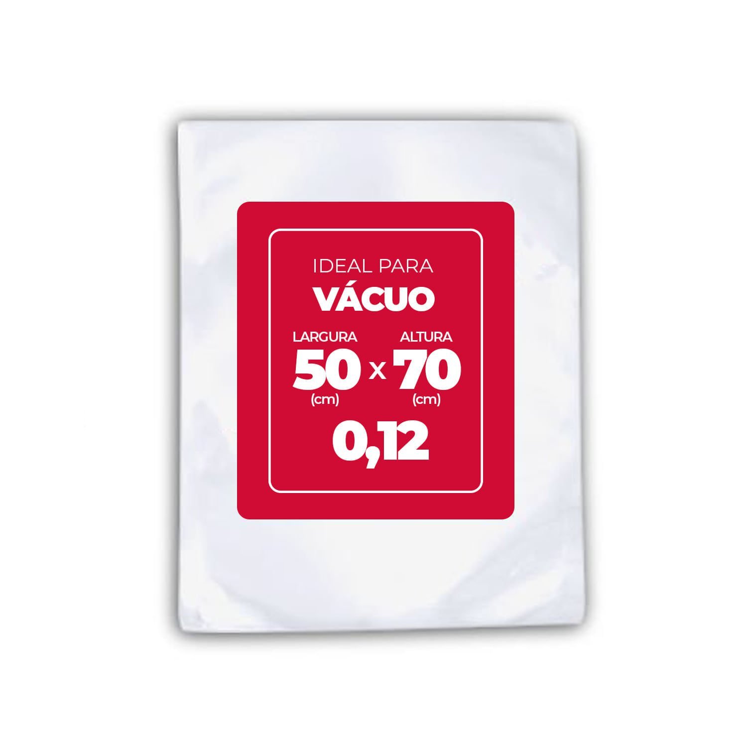 Saco Plástico Virgem 50cm x 70cm x 0,12 com 86 unidades
