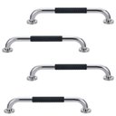 Ver imagem 1 de Barra de Apoio 40cm Inox Suporte Antiderrapante Kit 4 Unidades Banheiro Box Idoso Deficiente Seguran