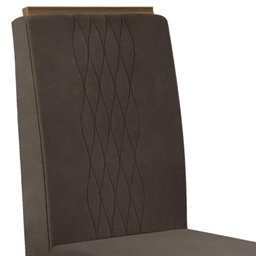 Mesa de Jantar Mia 170x90 Creme/Carvalho com 6 Cadeiras Elen Carvalho Europeu/Marrom Café - PR Móvei - 6 Mesa de Jantar Mia 170x90 Creme/Carvalho com 6 Cadeiras Elen Carvalho Europeu/Marrom Café - PR Móvei - 6