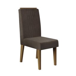 Mesa de Jantar Mia 170x90 Creme/Carvalho com 6 Cadeiras Elen Carvalho Europeu/Marrom Café - PR Móvei - 5 Mesa de Jantar Mia 170x90 Creme/Carvalho com 6 Cadeiras Elen Carvalho Europeu/Marrom Café - PR Móvei - 5