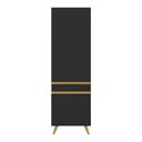 Ver imagem 5 de Paneleiro 2 Portas 62cm Veneza Multimóveis V3739 Preto/Dourado
