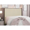 Ver imagem 2 de Cabeceira Cama Box King 195 Cm Arizona Veludo S04 - D'Rossi Bege