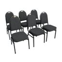 Ver imagem 1 de Kit com 6 Cadeiras para Auditórios Linha Hotel