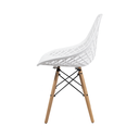 Ver imagem 4 de Conjunto Mesa de Jantar Chanfrada Branca Eames 90cm com 4 Cadeiras Branca Kaila Dsw - La Mobilia