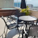 Ver imagem 6 de Poltrona Lótus de Tela Sling e Alumínio cor preta