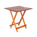 Ver imagem 4 de Jogo de Mesa 70x70 C/4 Cadeiras com Furo para Ombrelone Mel - Móveis Britz