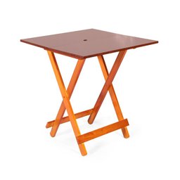 Jogo de Mesa 70x70 C/4 Cadeiras com Furo para Ombrelone Mel - Móveis Britz - 4