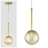 Pendente Globo Esfera de Vidro 12cm - Ouro - Vidro Âmbar - 2527-14-am - 3