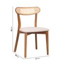 Ver imagem 4 de Kit 6 Cadeiras Madeira Maciça Teladas Ceci CabeCasa MadeiraOriginals