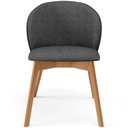 Ver imagem 7 de Kit 04 Cadeiras de Jantar e Estar Living Estofada Mia L02 Linho Cinza Escuro - Lyam Decor