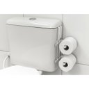 Ver imagem 1 de Suporte Porta Papel Higiênico Duplo P/ Caixa Acoplada Branco