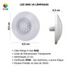 Kit 2 Led para Piscina Smd Rgb 95mm 18 Lâmp Módulo e Fonte 110v/220v - 3