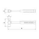 Ver imagem 3 de Martelo Tipo Bola Cabo Tubular 300 gr - Tramontina PRO 40403012