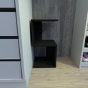 Ver imagem 3 de Movel Auxilar para Closet Mesa Lateral Mesa de Canto Closet Canto Preto