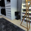 Ver imagem 2 de Movel Auxilar para Closet Mesa Lateral Mesa de Canto Closet Canto Preto