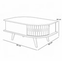 Ver imagem 7 de Kit Aparador para Sala Tamar e Mesa de Centro Orgânica Leda M07 Cinamomo Off White - Lyam Decor