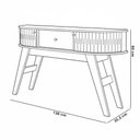 Ver imagem 5 de Kit Aparador para Sala Tamar e Mesa de Centro Orgânica Leda M07 Cinamomo Off White - Lyam Decor