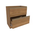 Ver imagem 4 de Balcão 2 Gavetas Kappesberg Celeste 100% Mdf Nogueira 80cm