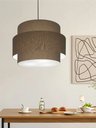 Ver imagem 6 de Lustre Sala de Jantar com Desvio Vivare Md-4397 Cúpula em Tecido 40cm
