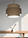 Ver imagem 7 de Lustre Sala de Jantar com Desvio Vivare Md-4397 Cúpula em Tecido 40cm